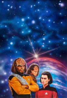 Keith Birdsong Star Trek: The Next Generation #23 "War Drums" Paperback Novel Cover Painting Original Art (Pocket ... | Heritage