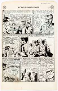 George Papp World’s Finest #73 Story Page 6 Green Arrow Original Art (DC, 1954).... | Heritage