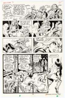 Frank Thorne Marvel Feature #2 Red Sonja Page 18 Original Art (Marvel, 1976).... | Heritage