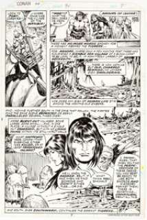 John Buscema and Ernie Chan Conan the Barbarian #94 Page 7 Original Art (Marvel, 1979).... | Heritage