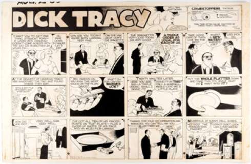 Chester Gould Dick Tracy Sunday Comic Strip Original Art dated 8-2-53 (Chicago Tribune Syndicate, 1953).... | Heritage