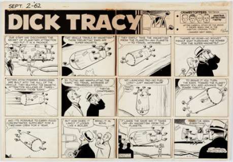 Chester Gould Dick Tracy Sunday Comic Strip Original Art dated 9-2-62 (Chicago Tribune Syndicate, 1959).... | Heritage