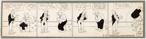 George McManus Bringing Up Father Daily Comic Strip Original Art dated 6-10-21 (International Features, 1921).... | Heritage