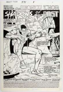 Sal Buscema Thor #375 Story Page 1 Original Art (Marvel, 1987).... | Heritage