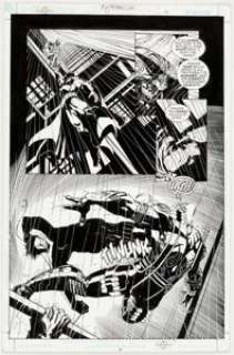  - Roger Robinson and John Floyd Batman: Gotham Knights #17 Story Page 14 Original Art (DC, 2001)....
