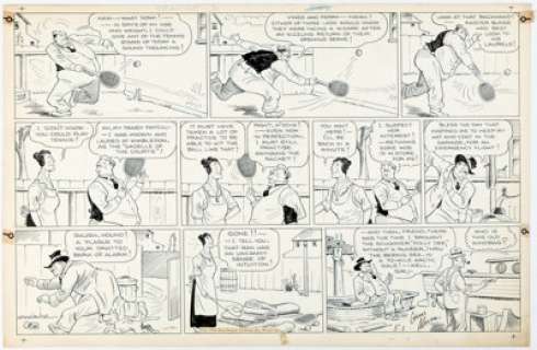  - Eugene "Gene" Ahern Room and Board Sunday Comic Strip Original Art dated 5-1-38 (King Features Syndicate, 1938)....
