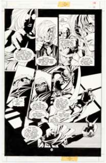 Joe Quesada and Kevin Nowlan Batman: Sword of Azrael #3 Story Page 14 Original Art (DC, 1992).... | Heritage