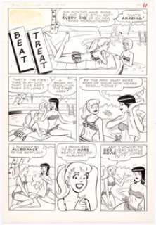 Dan DeCarlo and Rudy Lapick Archie Giant Series Magazine #34 "Betty and Veronica Summer Fun: Beat Treat" Complete ... | Heritage