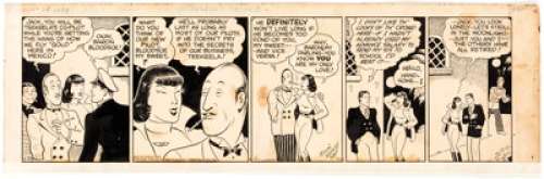 Zack Mosley Smilin’ Jack Daily Comic Strip Original Art Dated 11-29-37 (Chicago Tribune Syndicate, 1937). ... | Heritage