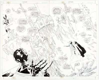 Ryan Sook and Mark Propst The Spectre #3 Double Page Splash 14-15 Original Art (DC, 2001)....
