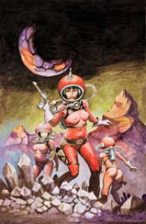 Don Marquez The Sensational Rocket Girls #2 Cover Original Art (Don Marquez, 2015).... | Heritage