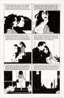 Jaime Hernandez Love and Rockets V2#18 Story Page 14 Frogmouth and Ray Original Art (Fantagraphics, 2007).... | Heritage