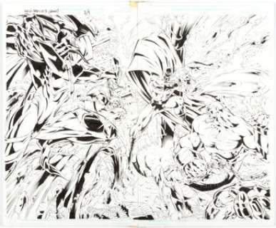 Joe Bennett and Joe Pimentel Tales from the Age of Apocalypse Double-Page Splash 2-3 Original Art (Marvel, 1996)....