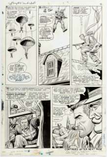 Dick Ayers and John Tartaglione Sgt. Fury #31 Story Page 13 Original Art (Marvel, 1966).... | Heritage