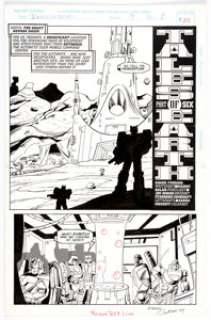 Manny Galan and Jim Amash Transformers: Generation 2 #9 Story Page 1 Original Art (Marvel Comics, 1994). Autobots -