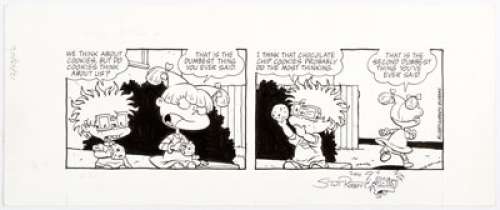 Scott Roberts and Will Blyberg Rugrats Daily Comic Strip Original Art dated 12-05-02 (Creators Syndicate, 2002). -