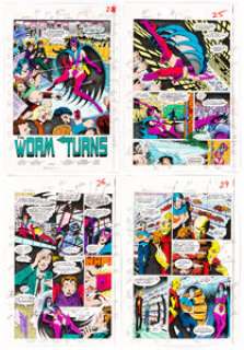 Nansi Hoolahan Wonder Woman #313 Color Guide Production Materials Group of 7 (DC, 1984).... (Total: 7 Items)