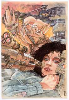 Marco Turini E.V.A. (nn) Cover Painting Original Art (Virus/Heavy Metal, 2020)....