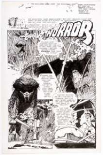 Alex NiÃ±o Secrets of Sinister House #12 Unpublished Story Page 1 Original Art (DC, 1973).... | Heritage