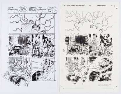 Jason Armstrong Lobster Johnson: Iron Prometheus #4 Story Page 15 Original Art (Dark Horse, 2007) After years of -
