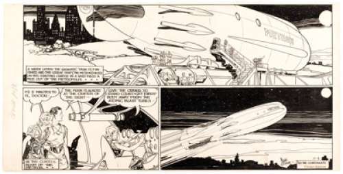 Frank Godwin - Connie Sunday Comic Strip Partial Original Art dated 10-4 (Ledger Syndicate, 1930s).