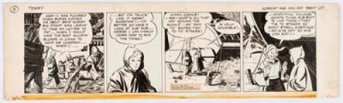 Milton Caniff | Terry and the Pirates Daily Comic Strip Original Art dated 12-29-37 (Chicago Tribune, 1937). | Heritage