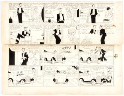 Chic Young | Blondie Sunday Comic Strip Original Art dated 9-24-33 (King Features Syndicate, 1933). | Heritage