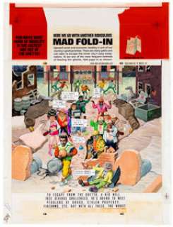 Al Jaffee | MAD #324 Complete " MAD Fold-In" Original Art (EC Publ., 1994). | Heritage