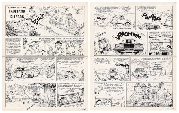 Maréchal | Prudence Petitpas, planches n°1 et 2 à l’encre… | AZ auction