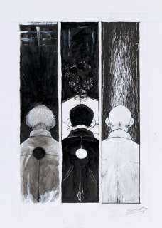 COUR EDOUARD Français 1986 - Lot 150 - O SENSEI Planche de la page 18 de la BD "O Senseï" Mai 2016Technique mixte sur…