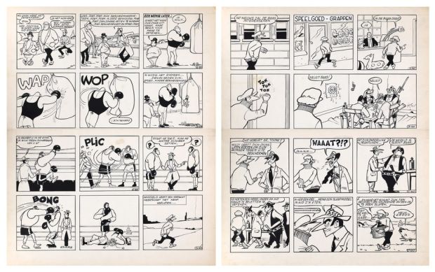 Goscinny | Dick Dicks, planches n°4 et 5 (annotées 159 et… | AZ auction