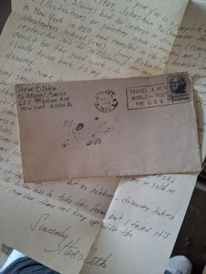 Steve Ditko hand written letter 1963,shortly after Amazing Fantasy 15 released. | eBay US