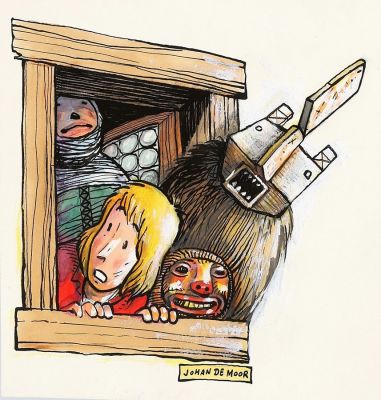 De Moor (Johan) | Lot 072 - Gaspard de la nuit, illustration à l’encre de… | AZ auction