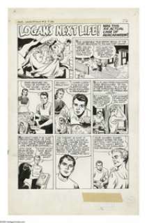 Jack Kirby - Original Art for Alarming Tales, Complete 2-Page Story "Logan’s Next Life!" (Harvey, 1957). - | Heritage