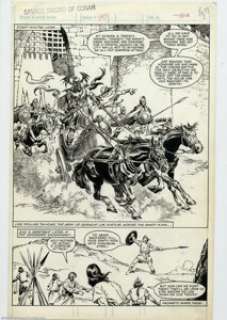 John Buscema and Rudy Nebres - Original Art for Savage Sword of Conan #90, page 39. (Marvel, 1983). The - | Heritage