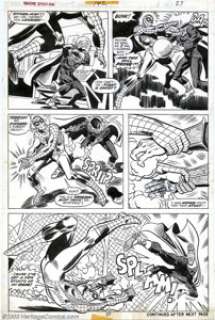 Ross Andru and Frank Giacoia - Original Art for The Amazing Spider-Man #142 (Marvel, 1975). Mysterio has pulled -