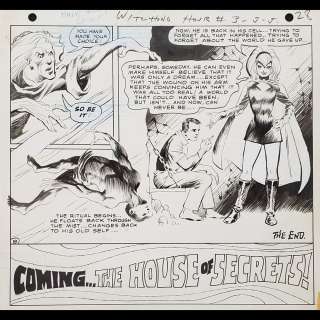 WITCHING HOUR #3 (1969) by Bernie Wrightson (End Title Page)