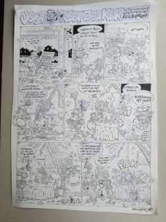 Schreurs, Eric | Original page  - Joop Klepzeiker 10  - Exotisch eten  - (1994) | Catawiki