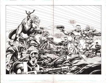 Andrew Currie, Robin Riggs - Super Soldiers #7 Pgs.16&17 Dps - Great Example - 1993