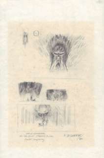 Ralph McQuarrie - Grid monster proposal to the? Company - 1984 original artwork by star wars conceptual artist