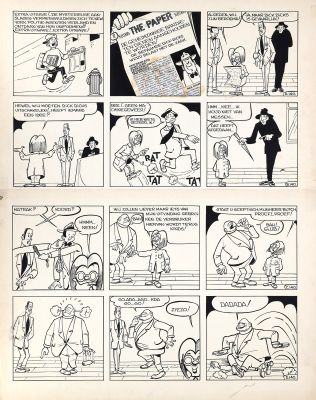 Goscinny | Lot 130 - Dick Dicks, planche n°7 (numérotée 140) à… | AZ auction