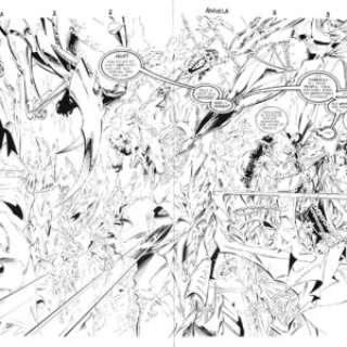 Greg Capullo | ANGELA – ISSUE 2 – DPS – PAGE #’s 2 & 3 – ORIGINAL ART PAGES | Greg Capullo