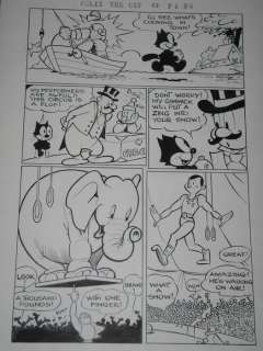 Original Art Page By Otto Messmer | Toby Press  - Felix The Cat #43  - Page 6  - (1951) | Catawiki