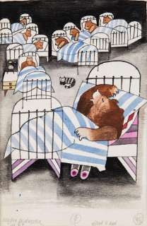 Zbigniew Rychlicki (1922 - 1989) | Zbigniew Rychlicki | "Mądra poduszka", projekt ilustracji, 1972 | Desa Unicum