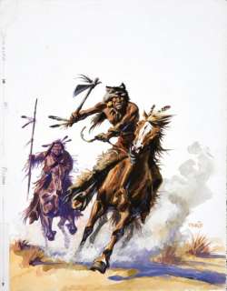 Derib, Claude de Ribeaupierre,... | BUDDY LONGWAY. TOME 8. L’EAU DE FEU. Gouache et aquarelle... | Coutau Bégarie