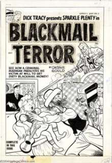 Al Avison - Original Cover Art for Harvey Comics Library #2 Blackmail Terror (Harvey, 14952). Sparkle Plenty - | Heritage