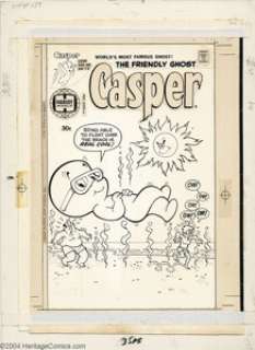 Warren Kremer - Original Cover Art for Casper The Friendly Ghost #188 (Harvey, 1976). The art paper size is - | Heritage