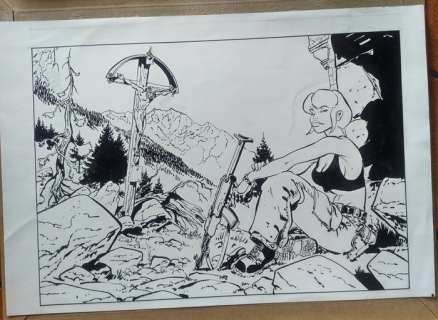 Meynet, Félix | Dessin original pour une sérigraphie  - Tatiana K. | Catawiki