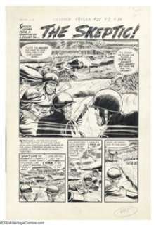 Joe Certa - "The Skeptic" Complete 5-page Story Original Art (Harvey, 1954). This story is right out of - | Heritage