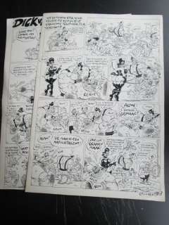 Schreurs, Eric | 2 Original pages  - Dick van Bil  - Au!  - (1991) | Catawiki